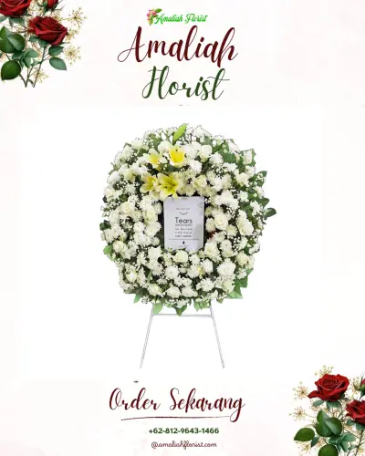 Krans Bunga Duka Cita di Kutawaringin